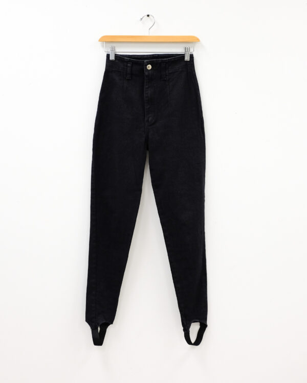 Mariposa High-Waisted Denim Stirrup Pants