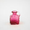 1960s Pilgrim Glass Company Cranberry Pebbled Pitcher