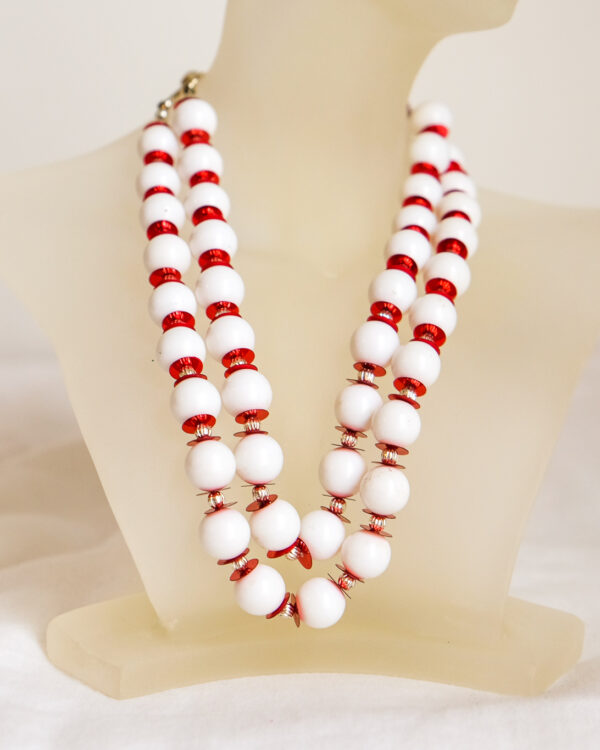 Red sequin necklace