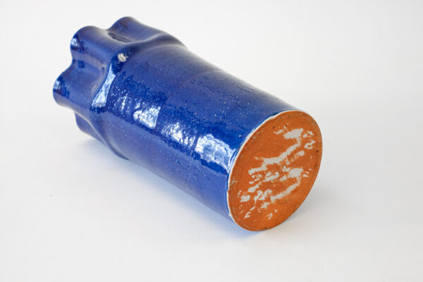 Blue Raku Speckled Ceramic Vase