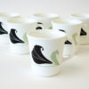 Corning Black Orchid Deco Mugs Set of 4 and 6