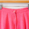 Pink Pleated Crepe Skirt