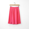 Pink Pleated Crepe Skirt