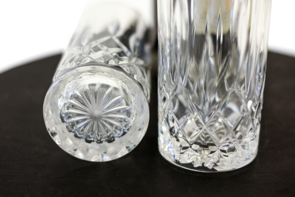 Star and Hex Cut Crystal Collins Glass Set