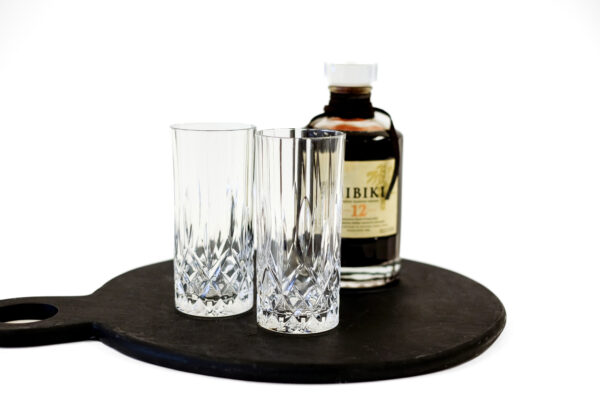 Star and Hex Cut Crystal Collins Glass Set