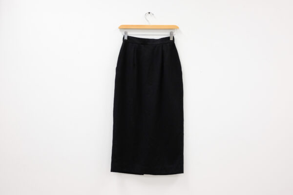 Jones NY Wool Tailored Button Front Skirt