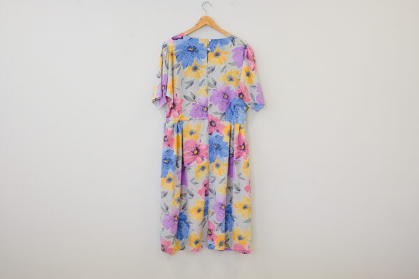 Pastel Floral Dress with Pockets