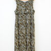 Zebra Print Crinkle Knit Maxi Dress