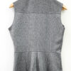 Grey Striped Knit Jumpsuit