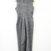 Grey Striped Knit Jumpsuit