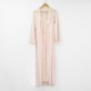 Pink Lacy Dressing Gown and Robe Set