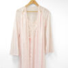 Pink Lacy Dressing Gown and Robe Set