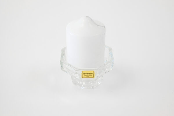 Arcoroc Octime Glass Candle Holder for Tealights, Votives, or Tapers