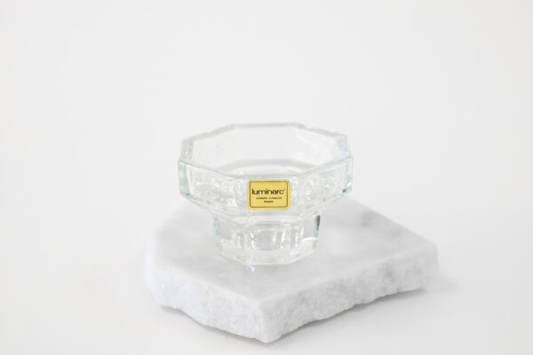 Arcoroc Octime Glass Candle Holder for Tealights, Votives, or Tapers