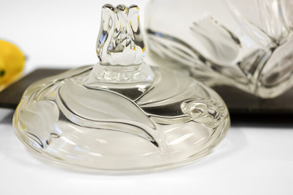 Mikasa Crystal Nadine Frosted Tulip Dish with Lid