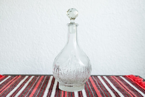 Oberglas Austria Crystal Nordic Bark Glass Decanter