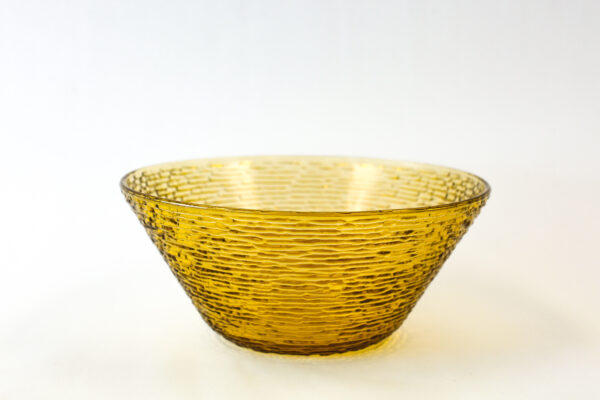 Anchor Hocking Soreno Avocado and Gold Bark Glass Serving Bowls