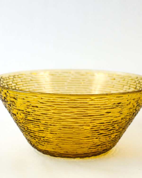 Anchor Hocking Soreno Avocado and Gold Bark Glass Serving Bowls