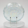 Light Blue Carnival Glass Grape Cluster Platter