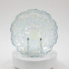 Light Blue Carnival Glass Grape Cluster Platter