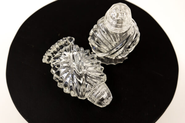 Art Deco Style Crystal Salt Shaker Set