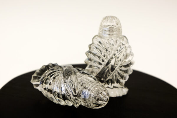 Art Deco Style Crystal Salt Shaker Set