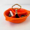 California Ceramics Speckled Orange 3 Part Dish