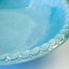 Opal Blue Lustreware Bowl with Scallop Edge Detail