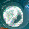 Opal Blue Lustreware Bowl with Scallop Edge Detail