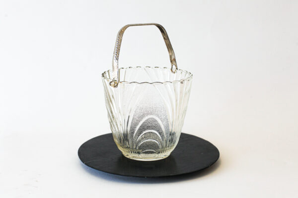 Brockway Art Deco Glass Ice Bucket