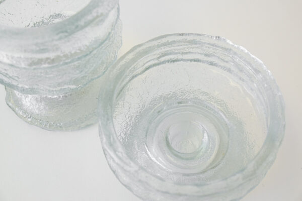 E.O. Brody Co Ice Glass Candle Holder Set