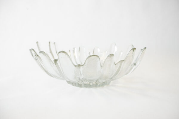 MCM Scandinavian Pukeberg Alaska Ice Glass Dish