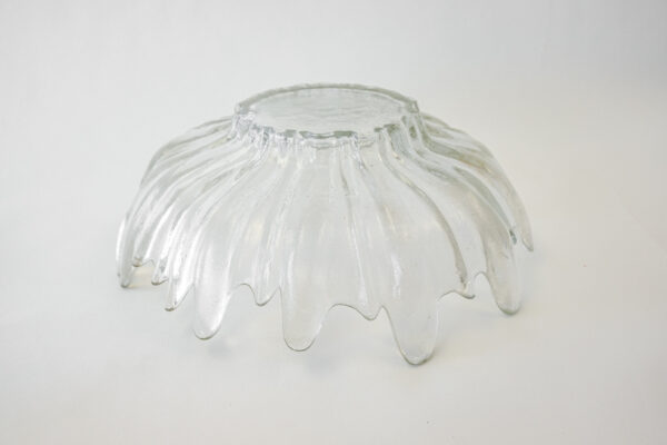 MCM Scandinavian Pukeberg Alaska Ice Glass Dish