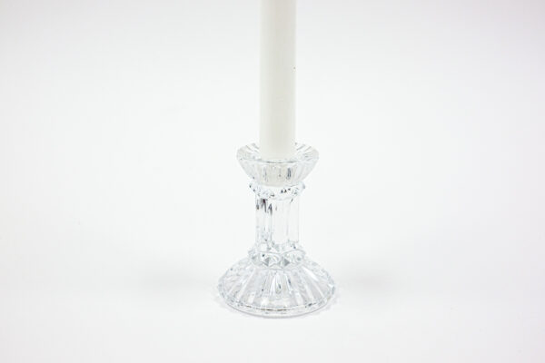 Cut Crystal Column Candle Holder