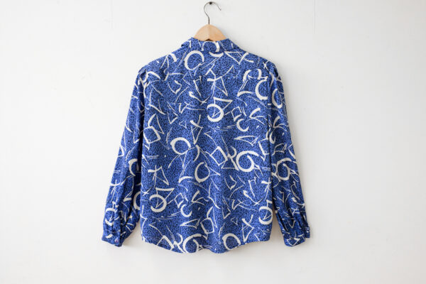 Blue Memphis Pattern Blouse