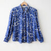 Blue Memphis Pattern Blouse