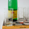 Hughes Cornflower Etched Juice Glasses Set of 4