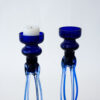 Murano Cobalt Blue Blown Glass Candle Holders