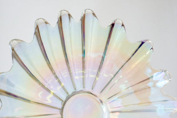 Federal Celestial Iridescent Carnival Glass Dish