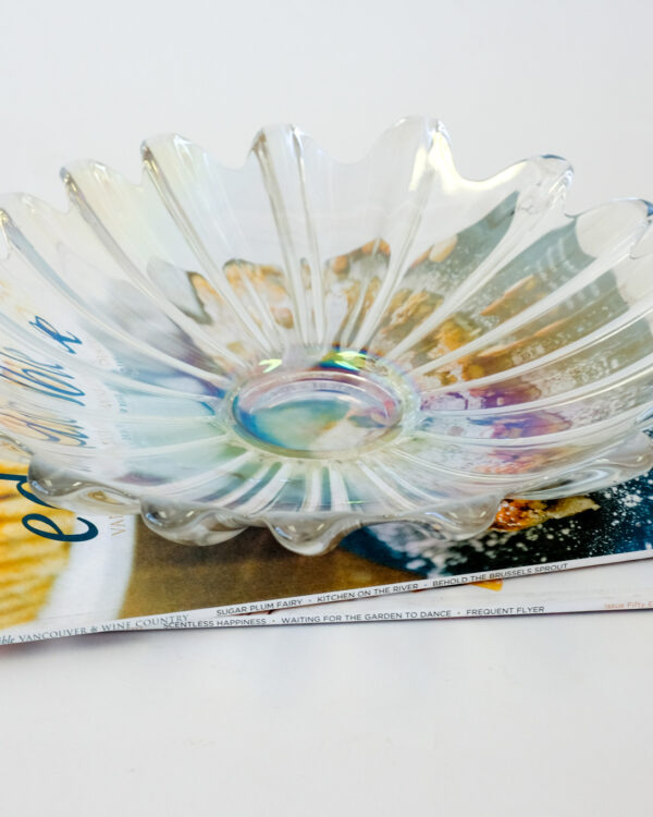 Federal Celestial Iridescent Carnival Glass Dish