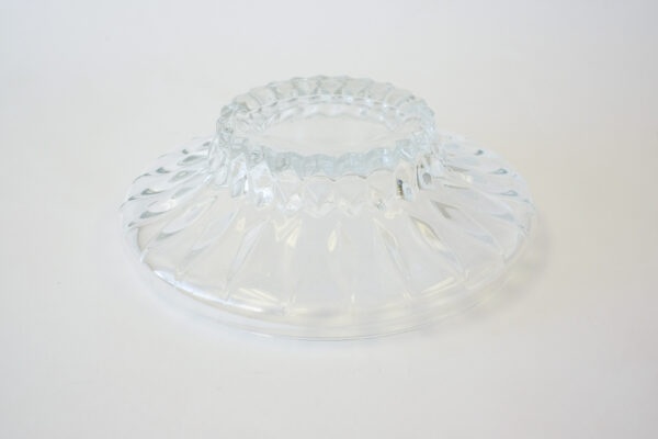 Round Crystal Dish with Diamond Base