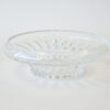 Round Crystal Dish with Diamond Base