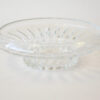 Round Crystal Dish with Diamond Base