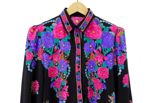 Floral Print and Bead Shirt