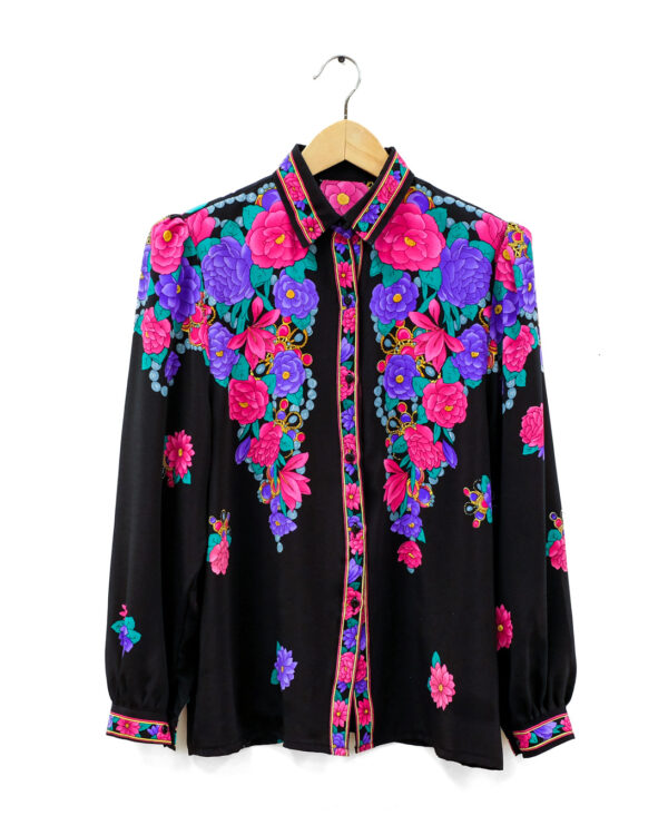 Floral Print and Bead Shirt