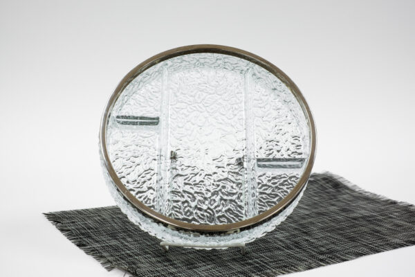 Brama Ice Glass Sectioned Dish