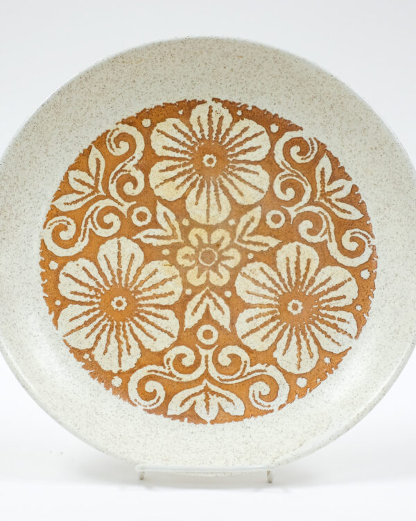 70s Biltons English Ironstone Speckled Floral Serving Dish