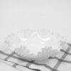 Fenton Hobnail Milk Glass Ruffle Dish