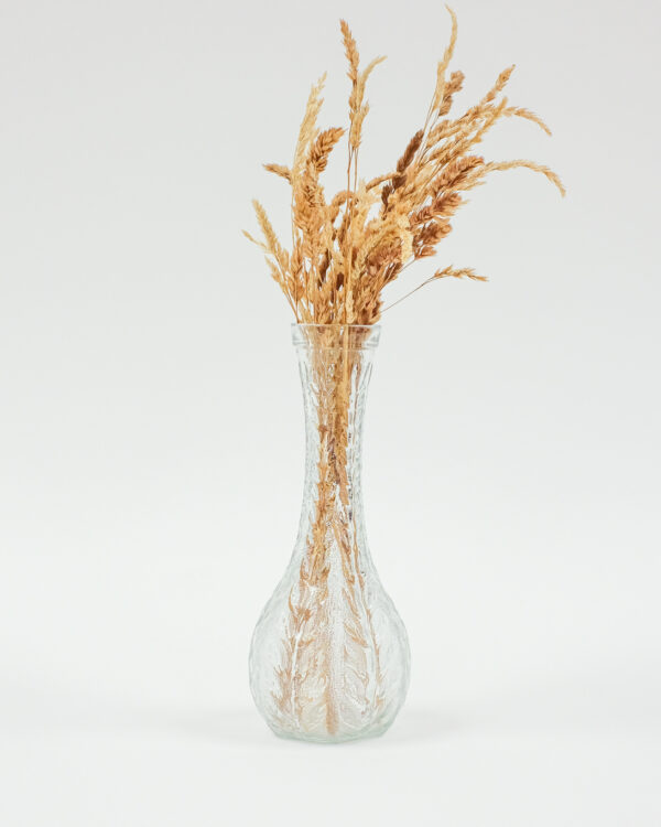 1975 FTD Oak Leaf Depression Glass Vase