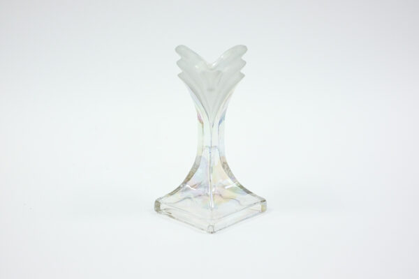 Art Deco Carnival Glass Candle Holder